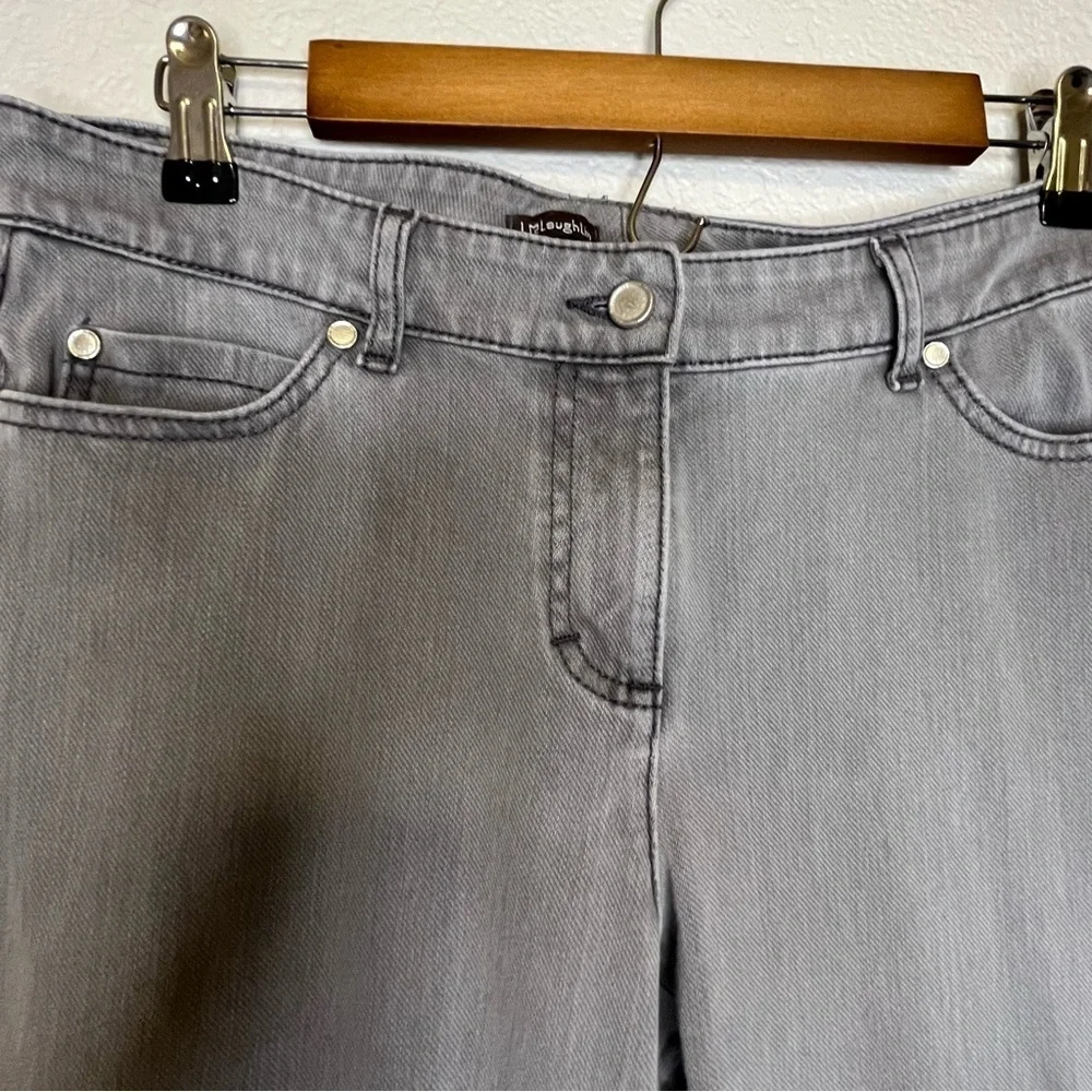 J. McLaughlin Women's Gray Washed Straight Leg Jeans Size Medium or 6/8
